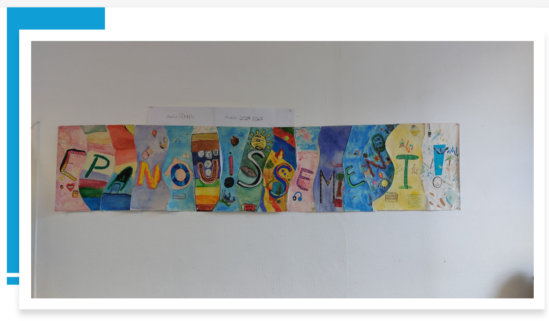 Atelier EHPI : une fresque collective sur l’épanouissement exposée au collège Saint-Stanislas