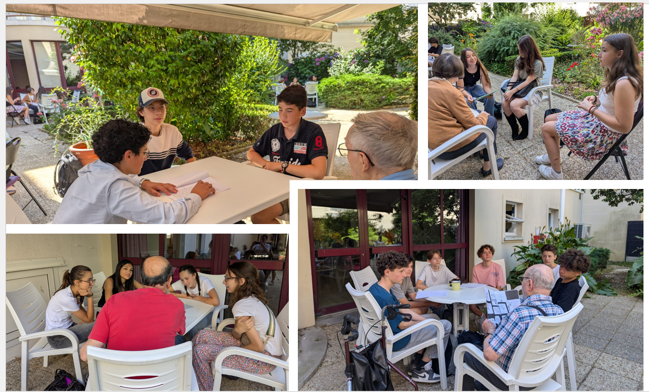 rencontre littéraire entre les 4F et l EHPAD ANNE DE BRETAGNE