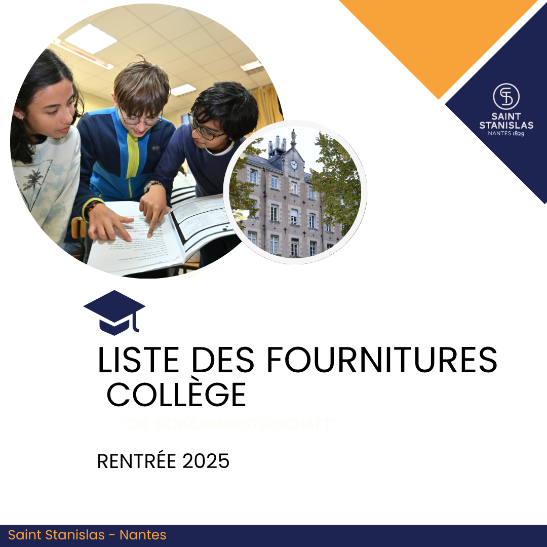 LISTE FOURNITURE COLLEGE SAINT STANISLAS NANTES