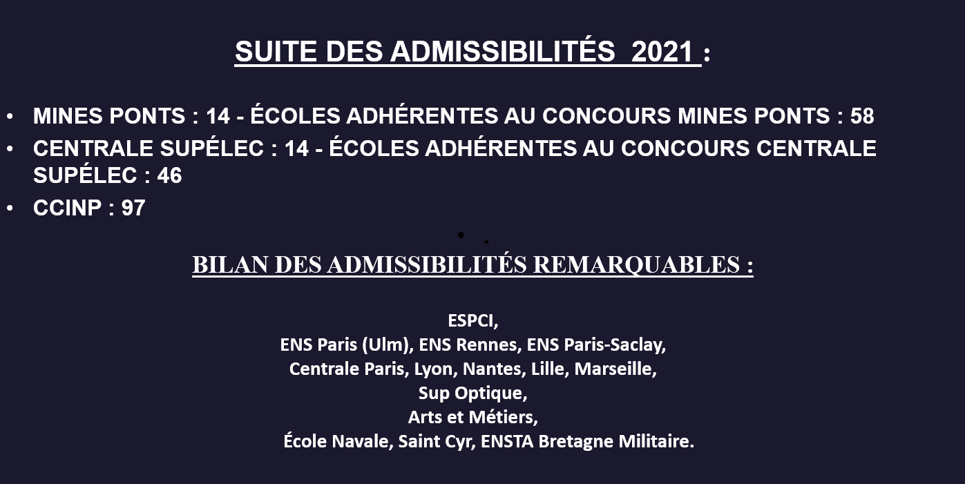 admissibles cpge st stan nantes