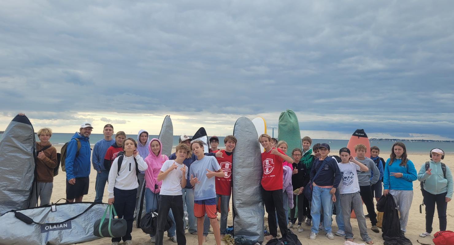 Compétition départementale de surf : 25 élèves engagés, St Stan en or